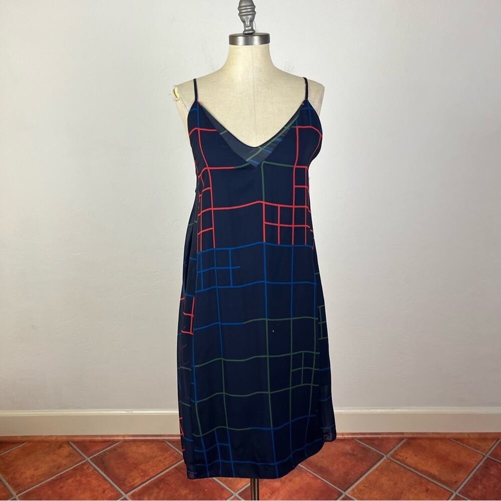 Timo.Weiland Tartan Silk Slip Dress